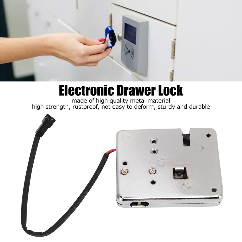 Metal Electronic Cabinet Lock DC12V Electric Control Latch for Drawer