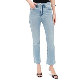 Good American Women's Good Standard Kick Flare Jeans, Indigo954, Blue, 8