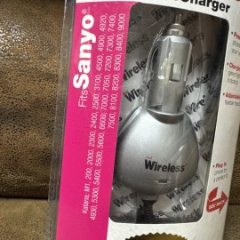 Just Wireless Sanyo Portable Vehicle Mobile Car Charger #03017 New!!!