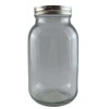 Glass Jars Wide Mouth Glass Mason Jars with Lids, Used
