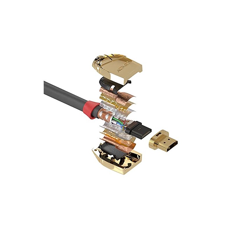 LINDY 37863 3 m High Speed HDMI Cable, Gold Line