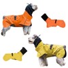 PawPawer Dog Raincoat Poncho with Reflective String and Elastic Cuffs