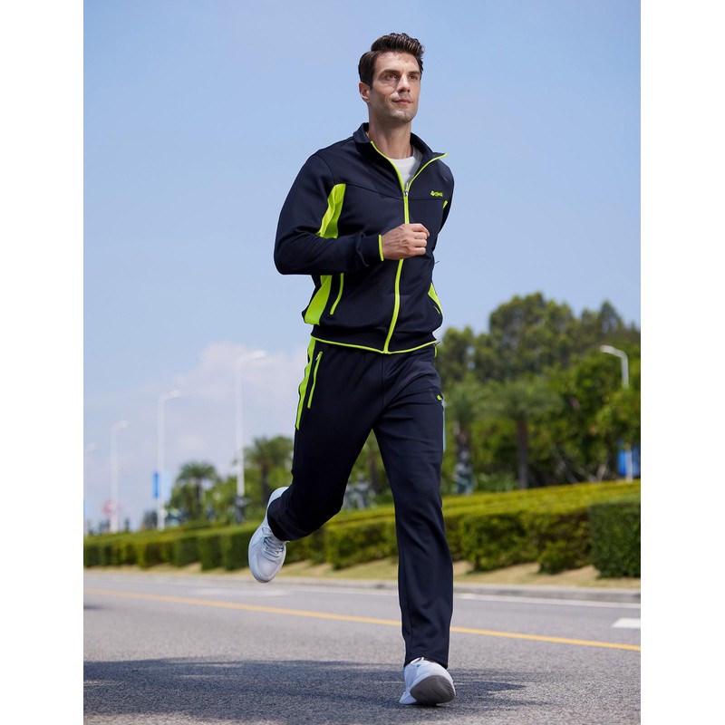 TBMPOY - Chándal para hombre con 2 piezas, estilo casual,