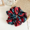 3 Piece Spring Women's Large Scrunchies for Red Thin Thick