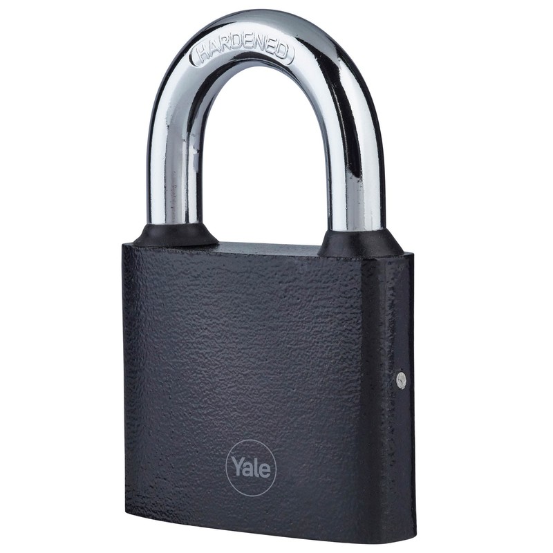 Yale - Y111B/60/132/1 Iron Padlock 60mm - Black - Hardened