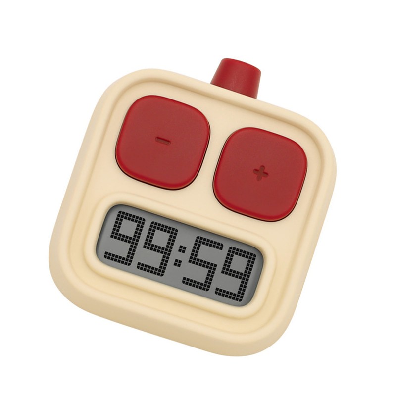 Digital Kitchen Timer LCD Display Robot Shaped Portable Countdown Timer