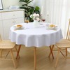 Spotjoy Tablecloth Washable Round 140 cm Polyester Table Linen Jacquard