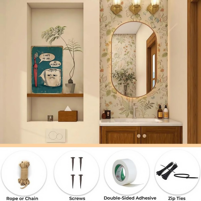Bathroom Wall Decor,Toilet Wall Art,"I Hate My Job Oh Please"