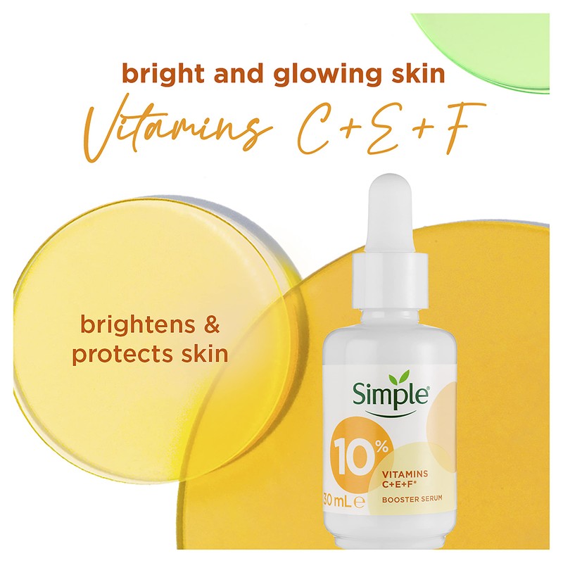 Simple 10% Vitamin C+E+F Serum Suitable for all skin types
