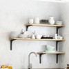 Shelf Brackets, 4 pcs Heavy Duty Wall Mounted Brackets, L