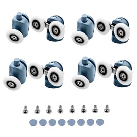 Shower Door Rollers Replacement 8 Pcs Old Fashioned Top & Bottom 25mm Shower Door Wheels