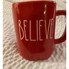 Rae Dunn Ceramic Believe LL Red Christmas mug