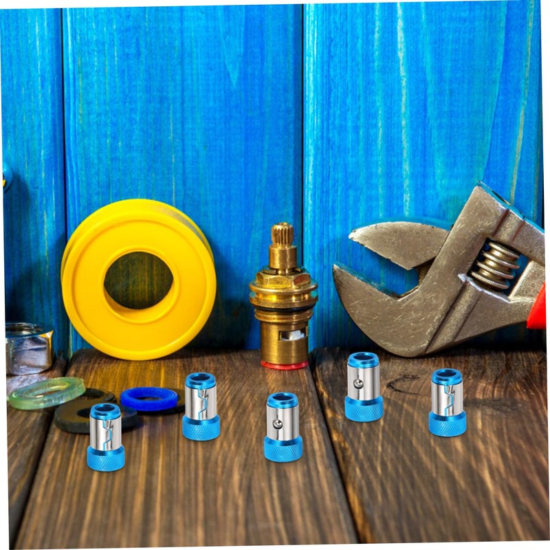 SHINEOFI 5pcs Magnetizer Screwdriver Bits Metal Screw Holder for Power