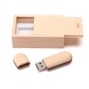 HOZYALE USB Stick Two-Tone Wooden USB 2.0 Flash Drive Data