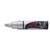uni-ball 186411 Chalk Marker with Chisel Tip Silver