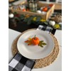 4 Pack Round Woven Placemats, 13 inch Natural Wicker PlacematsWater