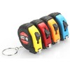 Pocket Tape Measure Mini Power Tape Measure Keychain Universal Pull Measure Meter Pocket Tape Measure Yellow G50105 BL01497 100ea