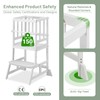 COSYLAND Kids Kitchen Step Stool, Height Adjustable Toddler Standing Tower