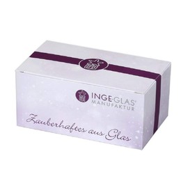 Inge-Glas Heart Silver Love Forever 1-057-10 IGM German Glass Christmas Ornament