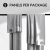 Total Blackout Curtains 2 Panels - Completely Blackout Window Drapes