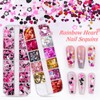 10 Boxes Nail Art Sequins Kit,Iridescent & Holographic Laser Butterfly
