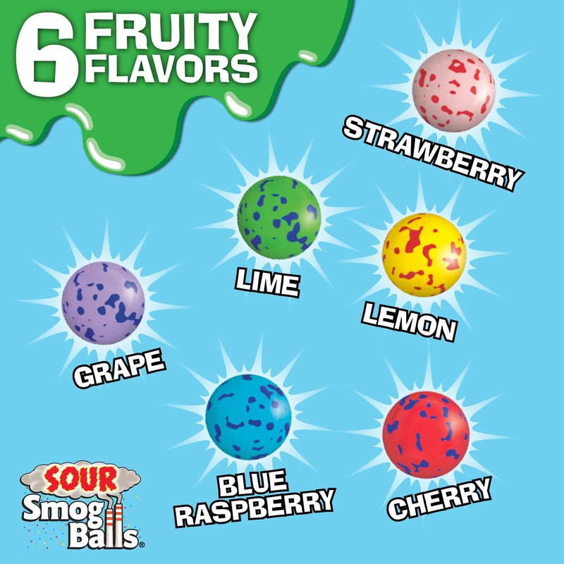 TOXIC WASTE - Sour Smog Balls - Crunchy & Chewy