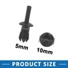 A ABSOPRO 5mm Rivet Engine Trim Fastener Panel Retainer Clips