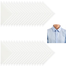 QXCFTW 250 Pcs Collar Stiffeners, Shirt Collar Stiffeners, Collar Stay Stickers, Collar Stays, Collar Edge Anti-Warping Shaper for Men's and Women's Shirts, Polo