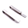 Ivy Design Tie Clip/Bar, Stainless Steel Silver Tone