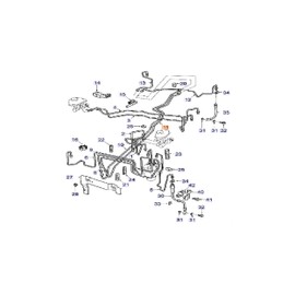 Saab Original 9-3 Right Brake Line 12805481
