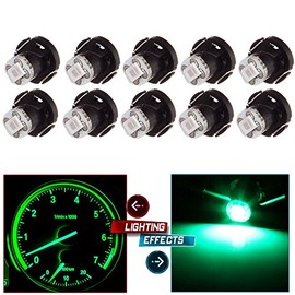 cciyu 10 Pack Green T4/T4.2 Neo Wedge 2835 SMD LED Light Bulbs