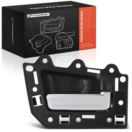 A-Premium Rear Right Passenger Side Interior Door Handle Compatible with Jeep Grand Cherokee 2005-2011, Black Housing with Chrome Lever, Replace# 5HR381DVAL, 5HR381D5AJ