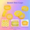 RyanDesign 6-Pack Plastic Queen Bee Cage – Reusable ABS Beekeeping