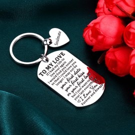 National Girlfriend Day Gifts for Girlfriend Gifts for Boyfriend Birthday Anniversary Wedding Gift for Wife Husband Love Soulmate Keychain Christmas Valentines Gift for Her Him Stocking Stuffers