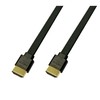 Small Flat Type HDMI Cable, 6.8 ft (2.0 m), Supports