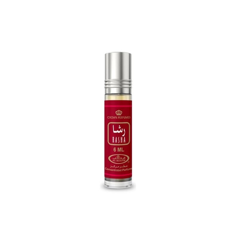 Al-Rehab Rasha Concentrated Perfume Rollerball for Women, 0.2 Ounce /
