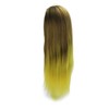 Hair Mannequin Head Simulation Ink Yellow Colour Mixture Gradient Hair