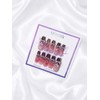 Magnetic Ribbon Ballet Core Handmade Nail Tips - Short Almond