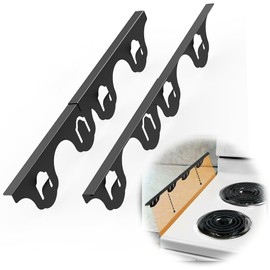 Stove Gap Covers Stainless Steels,Cooker Gap Fillers, Protectors,2 Pack Cooker Trim Kits,Heat Resistant And Easy To Clean,Adjustable Length 13.7” to 27.5”