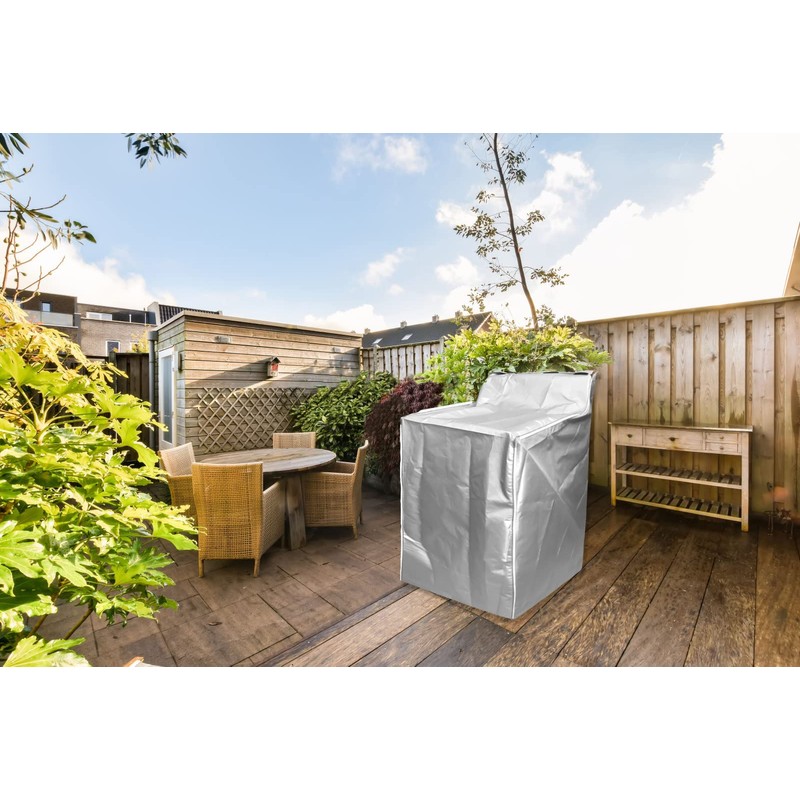 2Pack Washer and Dryer Covers, Portable Washer Cover with Zipper