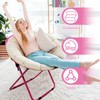 HEPINGONHE Bungee Chair Folding Saucer Chair Comfortable Relaxing Lounger Portable