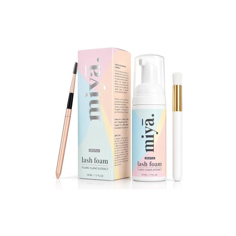 MIYA LASH- Limpiador de extensiones de pestañas + cepillo y