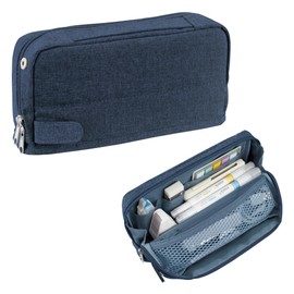 Kokuyo F-VBF261DB Pencil Case, Large Capacity, Tool Pen Case, Kabako, Navy