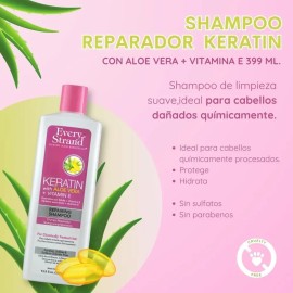 Shampoo Every Strand - Keratina + Aloe Vera + Vitamina e 399ml