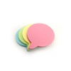 400 Speech Bubble Shaped Sticky Notes - Pastel Colours (76x76mm)