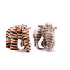 Knitted Brown Woolly Mammoth Dinosaur Soft Toy. Suitable from Birth