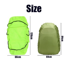 1 Pannier Bag Rain Cover, 1 Backpack Rain Cover, Bicycle Pannier Bag Rain Cover, Bicycle Pannier Bag Protective Cover, Pannier Bag Protective Cover