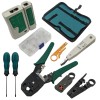 Electronix Express 9-in-1 Network Toolkit: RJ45 Ethernet Crimper, Krone PunchDown,