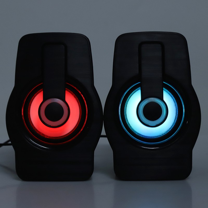 FT-185 Mini USB LED Speaker Portable Loudspeaker Music Player for