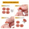 sourcing map 150Pcs Plastic Screw Caps for Eccentric Wheels Cam